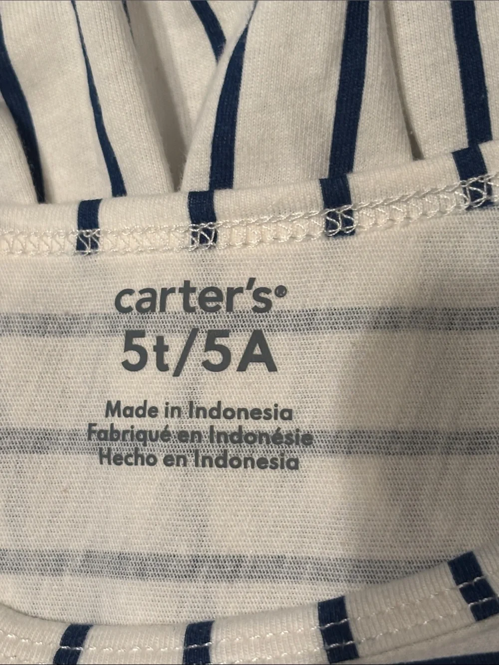 Carter's Toddler Girls Short Sleeve Striped Dress